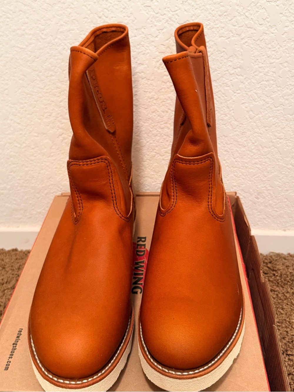 RED WING 866 PECOS Traction Tred 9” Pull On Leather Work Boots Mens-size 11 EEE